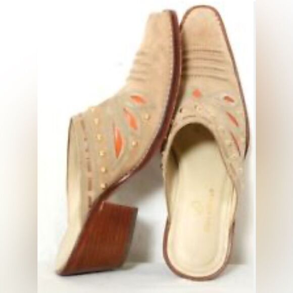 Vintage Cole Haan Morgan Studded Western Heeled Mule. 8.5 - Picture 1 of 9